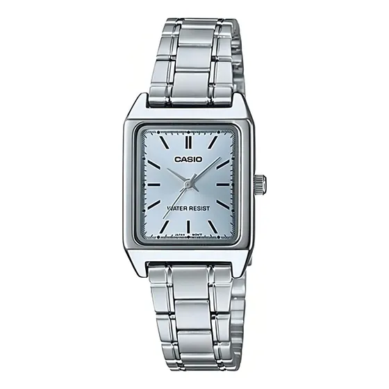 Reloj Casio Dama LTP-V007D-2E Colores Surtidos/relojesymas Color de la correa Plateado Color del bisel Plateado Color del fondo Azul