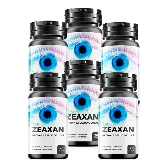 Zeaxan 500mg Recupera Tu Visión 20 Capsulas 06 Frascos