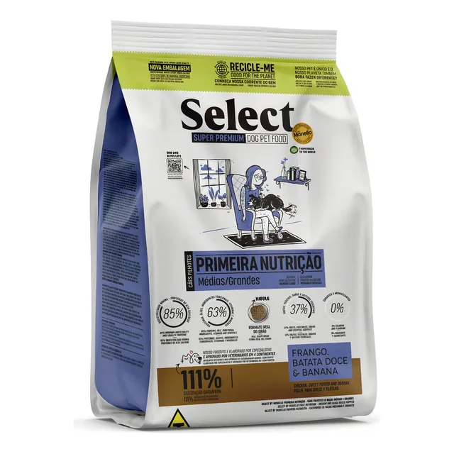 Comida de perro para cachorros raza mediana y grande Select Super Premium 7 kg