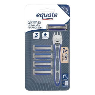Rastrillo Afeitar Equate 1 Mango Y 2 Cartuchos Recargables Rastrillo Afeitar Equate 1 Mango Y 2 Cartuchos Recargables