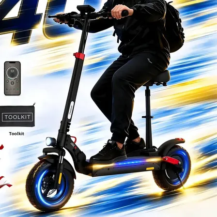 Patinete Elétrico Iscooter Ix3 Dobrável Com Amortecedores e Pneu 10" Para Adulto