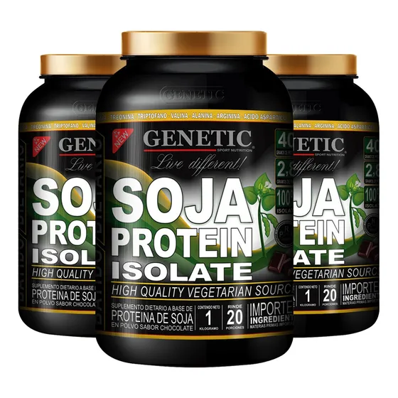 60 Días Aminoácidos Proteína Vegetal Soja Isolatada Genetic