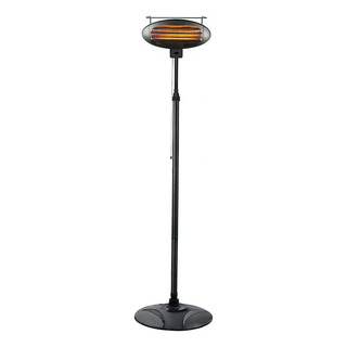 Calentador Electrico De Pedestal Ajustable Exterior Interior Color Negro Calentador Electrico De Pedestal Ajustable Exterior Interior Color Negro