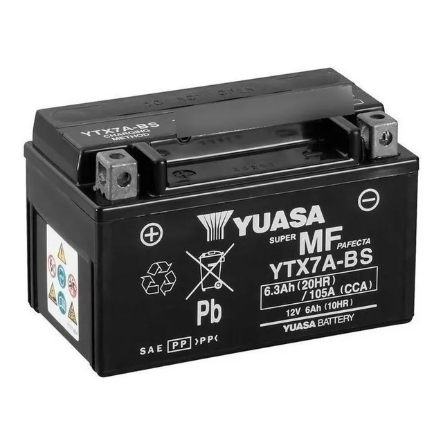 Bateria Yuasa Moto Ytx7a-bs Agility 125-150 Scooter
