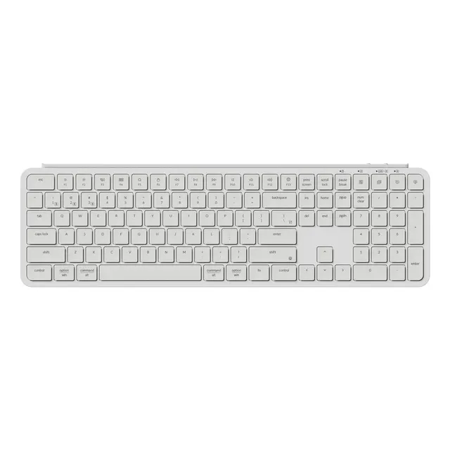 Teclado Inalambrico Keychron B6 Pro Ultrafino Blanco Ingles