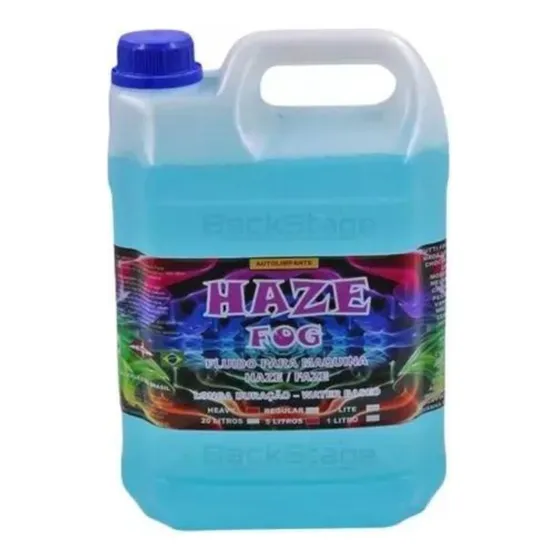Líquido 5l Máquina De Fumaça Fluído Haze/faz Longa Duração