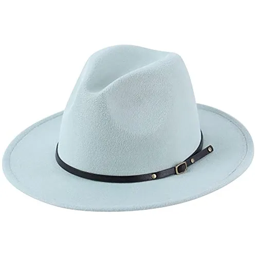 Sombrero Clásico De Ala Ancha Flexible Para Mujer