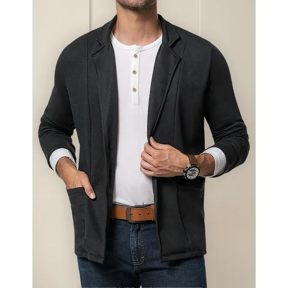 Blazer Dario Negro Para Hombre Croydon