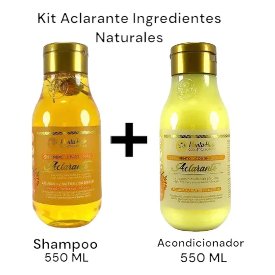 Champu Aclarante + Acondicionador Aclarante Menta Hair