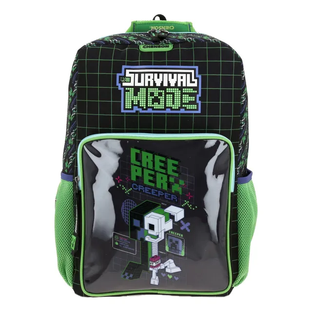 Mochila Escolar Grande Chenson Minecraft X-ray Mc66001-3