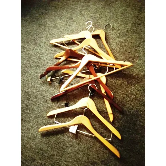 Percheros/ganchos Madera 10 Para El Closet Impecables, Papá