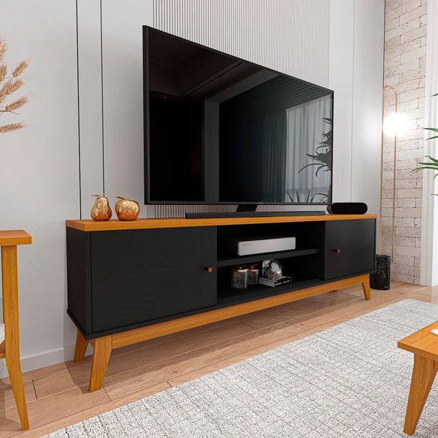 Rack Para Tv Até 75 Polegadas 2 Portas Itália 180cm Rack Para Tv Até 75 Polegadas 2 Portas Itália 180cm