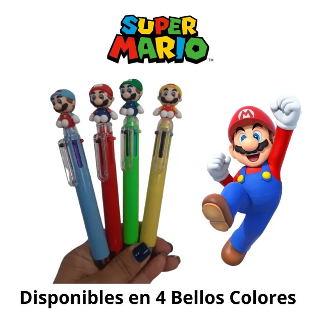 Bolígrafo Multicolor Super Mario Bros / Regalo / Cotillón