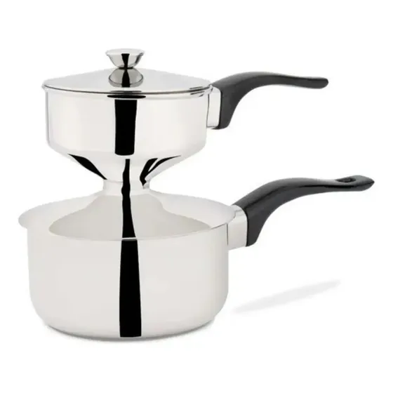 Cuscuzeira Aço Inox 9,5cm panela para cuscuz Fratelli Prateado