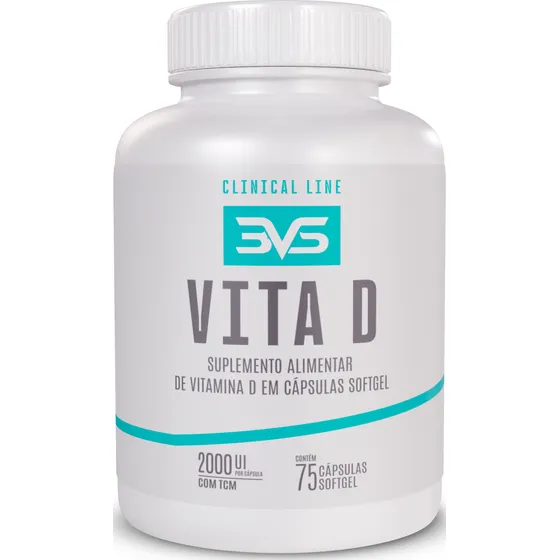 Vitamina D3 Com Tcm - 2000ui Concentrada - 75 Cápsulas