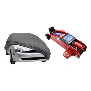 Gato De Patín Hidráulico 2 Toneladas Y Funda Cubre Auto Gato De Patín Hidráulico 2 Toneladas Y Funda Cubre Auto