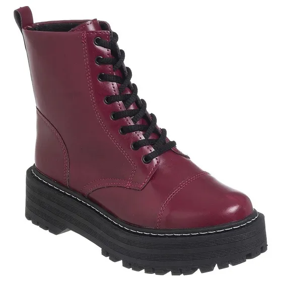 Bota Femenina Tractorada Plataforma Lumiss Colores