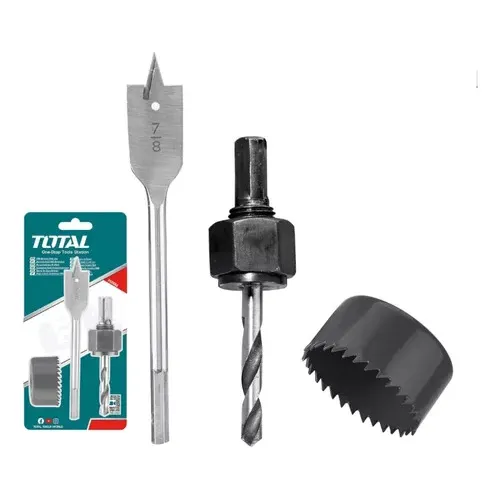 Kit Instalación De Cerradura 3pz Sierra Copa Total Tacsh1031