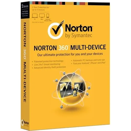 Antivirus Norton 360 Para 1 Usuario 5 Dispositivos 12 Meses