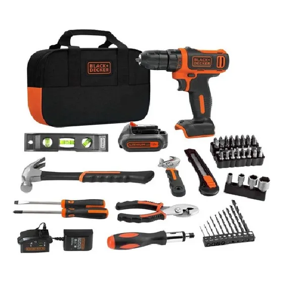 Kit Taladro Inalambrico Para Casa Black + Decker Bdcdd12pk