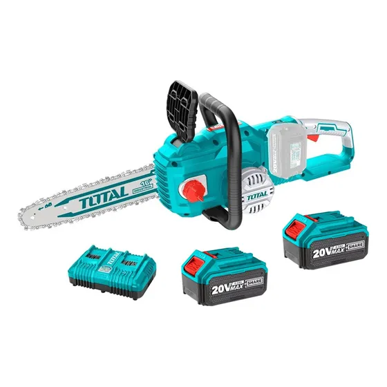 Motosierra 40v Industrial Brushless + 2 Bat 4a + Carg Total Color Turquesa