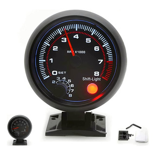 W Tacómetro Negro Universal Para Coche De 3,75 Pulgadas, W Tacómetro Negro Universal Para Coche De 3,75 Pulgadas,