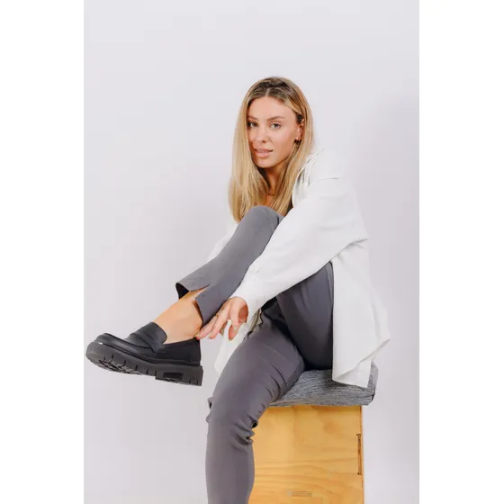 Moacasin Zapato De Dama Cuero Vacuno Moda Art Rihana