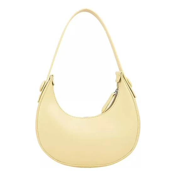 Ninzi® Bolso Bandolera Pequeño De Mujer En Color Liso Color Blanco