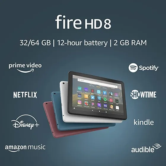 Tableta Amazon Fire Hd 8, Pantalla Hd De 8 Pulgadas, 64 Gb