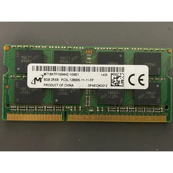 Memoria Pc  Ddr3l 8gb 2rx8 Pc3l-12800s-11-11-fp 1600mhz