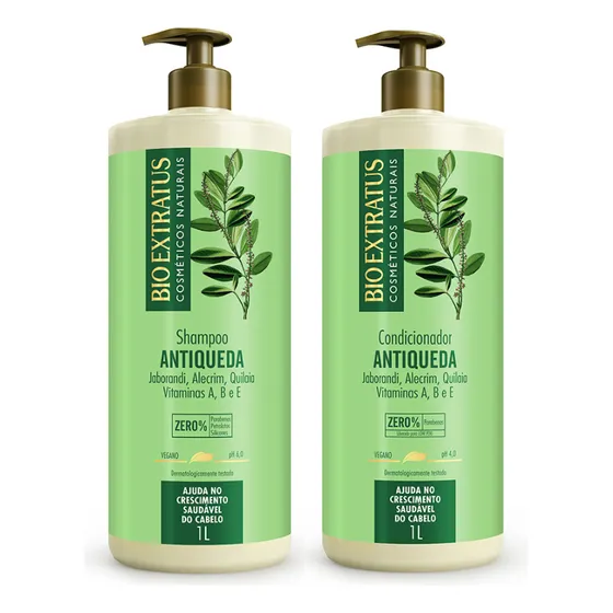 Kit Jaborandi Shampoo, Condicionador Bio Extratus - 1l