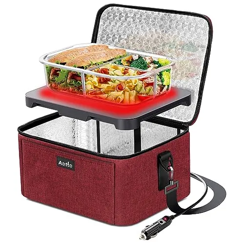 Portable Oven, 12v 24v 2-en-1 Car Food Warmer Mini Ns64f