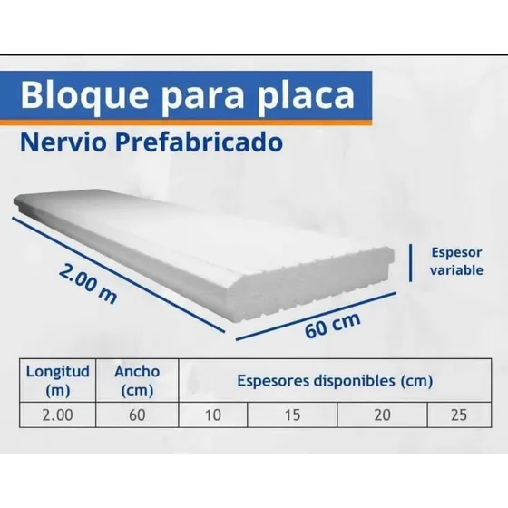 Bloque Tipo Piñata, Para Placa De 10cm Medidas 2x0.60