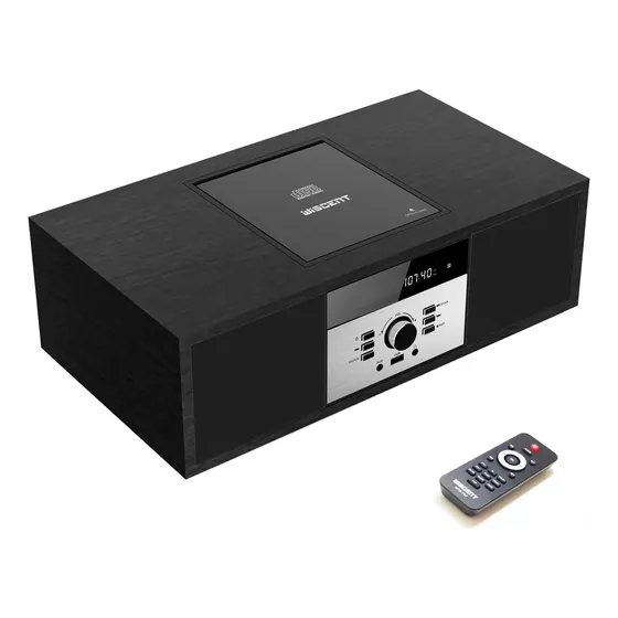 Sistema Estéreo Bluetooth Wiscent Vintage Micro Hifi Cd Play