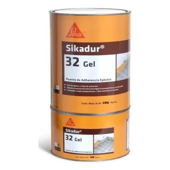 Adhesivo Base Epoxi Sikadur 32 Gel Sika A+b X 1kg Pf