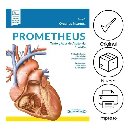Texto Y Atlas Tomo Ll. Órganos Internos, De Prometheus. Editorial Medica Panamericana, Tapa Dura, Edición 5ta En Español, 2021
