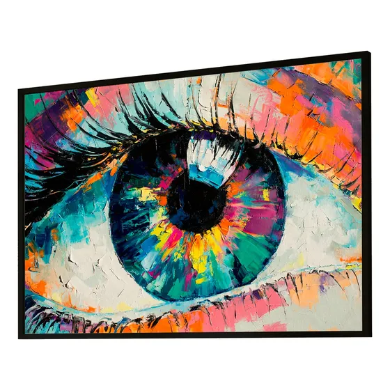 Quadro Decorativo Olhos Coloridos Abstrato Colorful Eyes