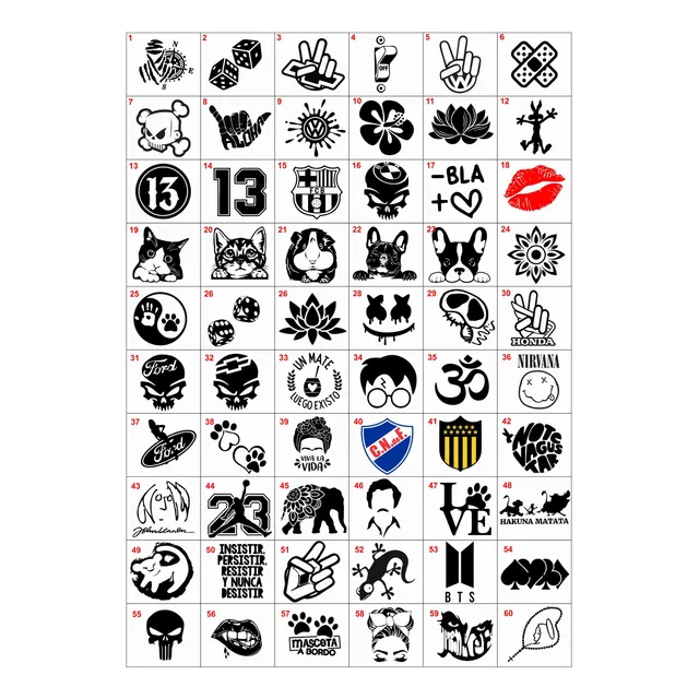 Calcos Stickers Pegotines Adhesivo Para Autos Varios Modelos