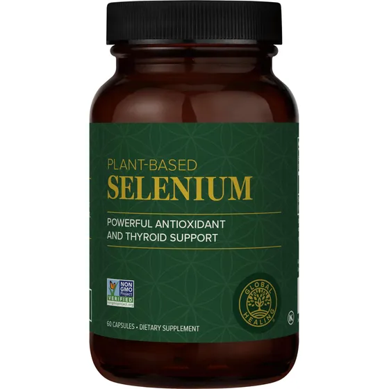 Suplemento Global Healing Selenium 200 Mcg Para Ayudar A La 