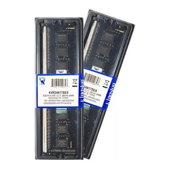 Memória Kingston Ddr4 8gb 2400 Mhz Desktop Kit C/40 Unidades