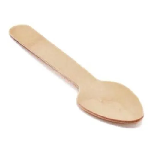 Cucharita De Madera De Abedul 11 Cm Paquete X 100 Unidades