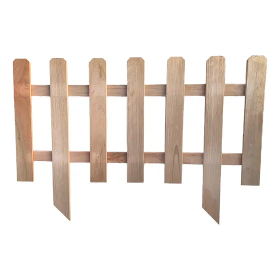 Cercos De Jardín Madera Eucalipto 100 X 50 Cm X 5 Unidades
