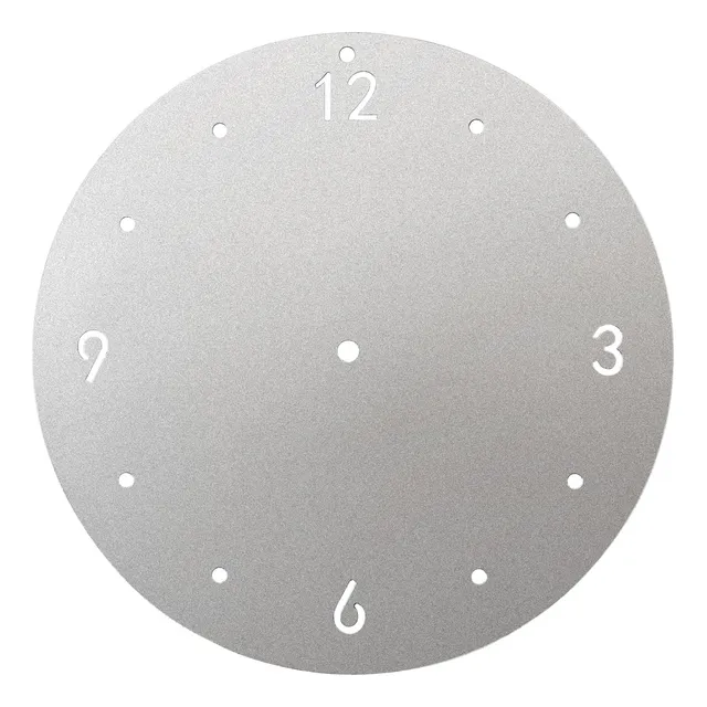 Reloj Pared Aluminio Plateado Para Bricolaje Panel 10.1 