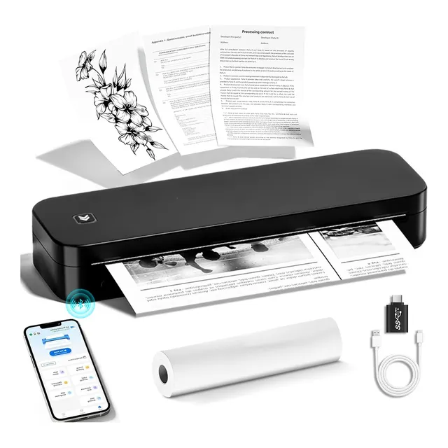 Impressora Portátil A4 S/ Fio Bluetooth P/decalque Tatuagen