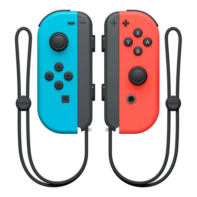 Control joystick inalámbrico Nintendo Switch Joy-Con (L)/(R) LED RGB rojo neón/azul neón