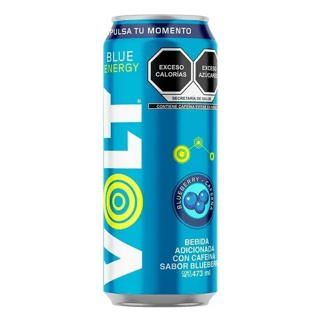 Bebida Energizante Volt Blue Energy 15 Latas De 473 Ml C/u