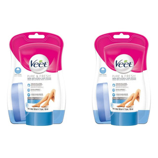 Kit 2 Veet Depilatório Delicada Para Banho 150ml + Esponja Kit 2 Veet Depilatório Delicada Para Banho 150ml + Esponja