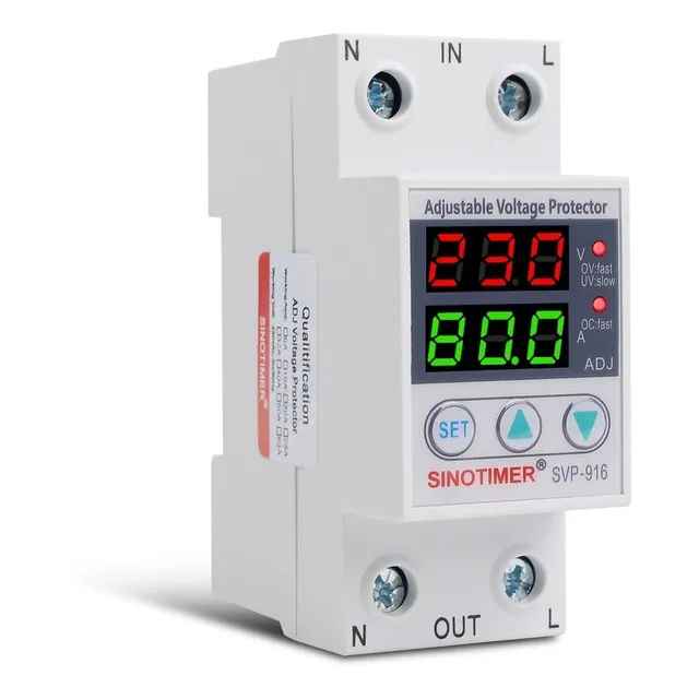 Protector De Voltaje Sinotimer Svp916 80 Amp / 110 Vac