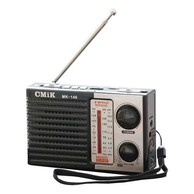 Parlante Portatil Bluetooth Radio Am Fm Usb Linterna Led Tf