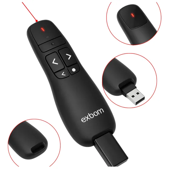 Apresentador Passador Slides Laser Controle De Passar Red